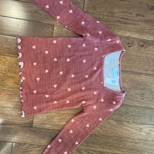 Girls Valentine’s Day shirt long sleeves